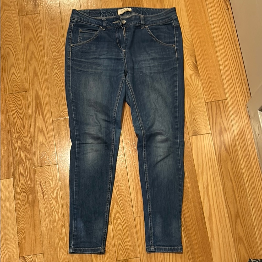 Isabel Marant Etoile boyfriend low hip denim skinny leg  Blue Jeans euro size 1